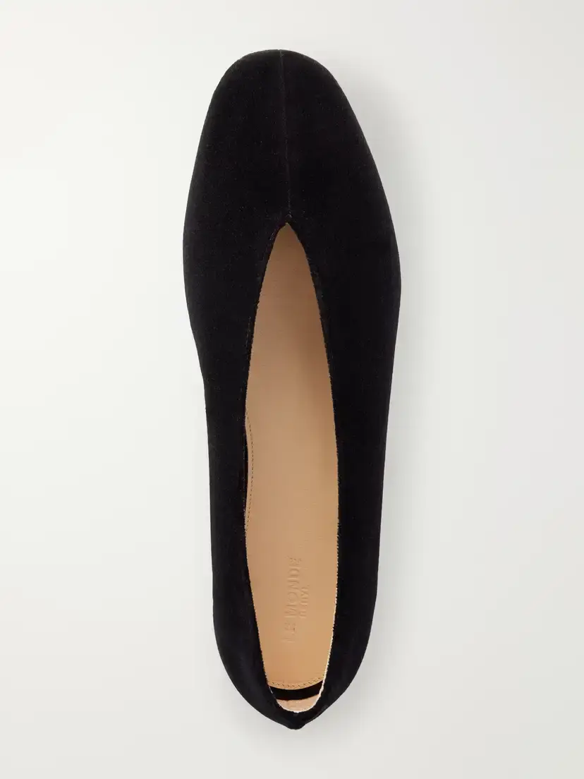 Le Monde Béryl Olympia Cotton-velvet Flats | Thumbnail 6