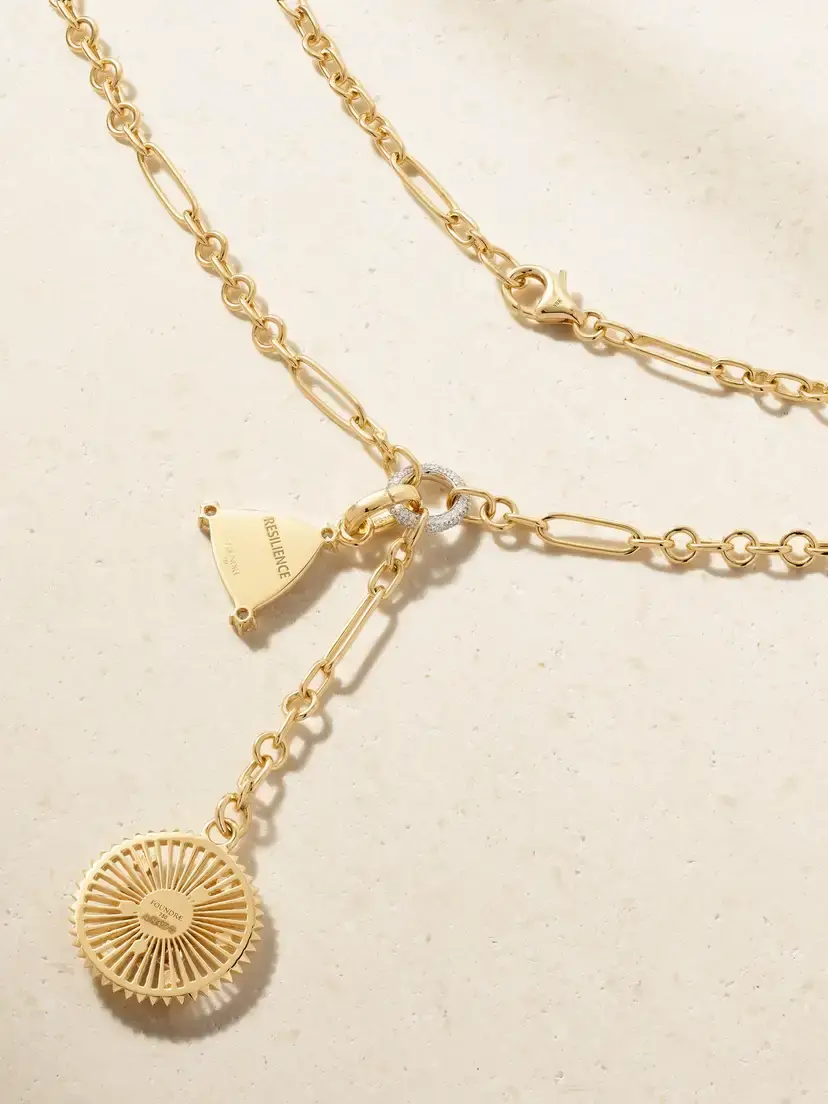 Foundrae Resilience 18-karat Gold Diamond Pendant Necklace | Thumbnail 3 Foundrae Resilience 18-karat Gold Diamond Pendant Necklace | Thumbnail 3