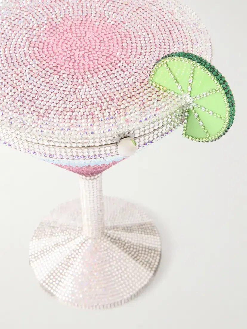 Judith Leiber Couture Cosmopolitan Crystal-embellished Silver-tone Clutch | Thumbnail 5 Judith Leiber Couture Cosmopolitan Crystal-embellished Silver-tone Clutch | Thumbnail 5