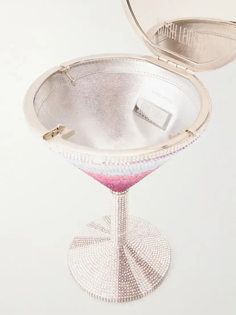 Judith Leiber Couture Cosmopolitan Crystal-embellished Silver-tone Clutch | Thumbnail 6 Judith Leiber Couture Cosmopolitan Crystal-embellished Silver-tone Clutch | Thumbnail 6