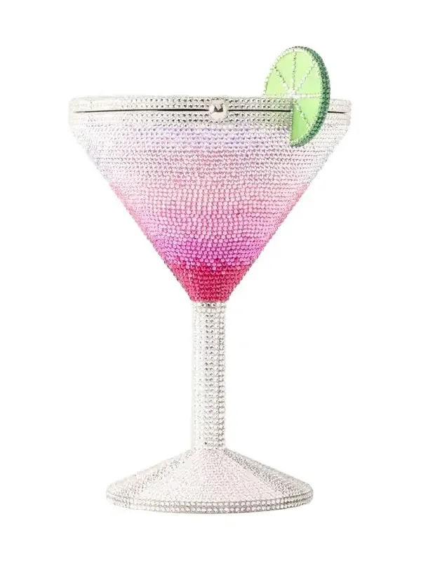 Cosmopolitan Crystal-embellished Silver-tone Clutch Cosmopolitan Crystal-embellished Silver-tone Clutch