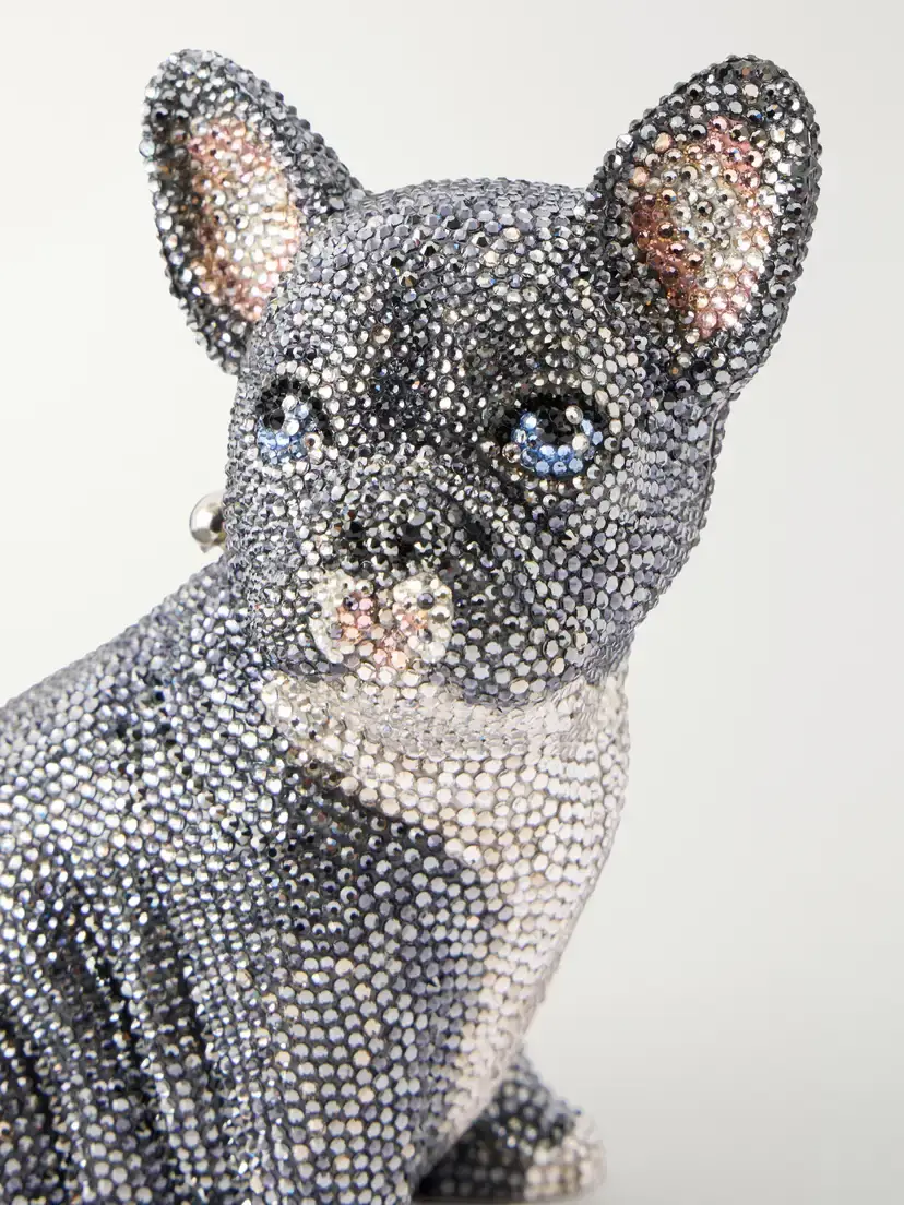 Judith Leiber Couture Louie Crystal-embellished Silver-tone Clutch | Thumbnail 5 Judith Leiber Couture Louie Crystal-embellished Silver-tone Clutch | Thumbnail 5