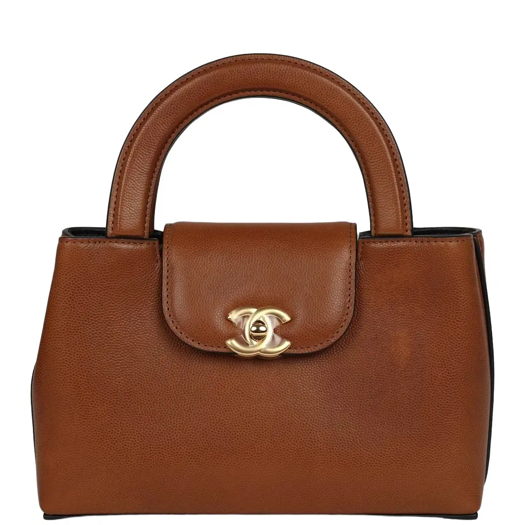 Chanel Chanel Small Kelly Shopper Camel Caviar Gold Hardware | Image 1 Chanel Chanel Small Kelly Shopper Camel Caviar Gold Hardware | Image 1