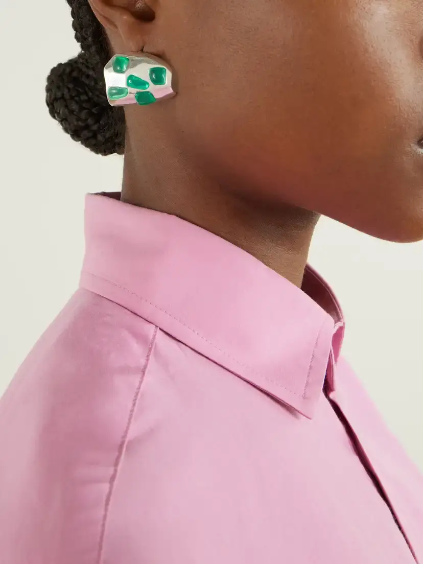 Completedworks Cobblestones Silver-plated Resin Earrings | Thumbnail 2