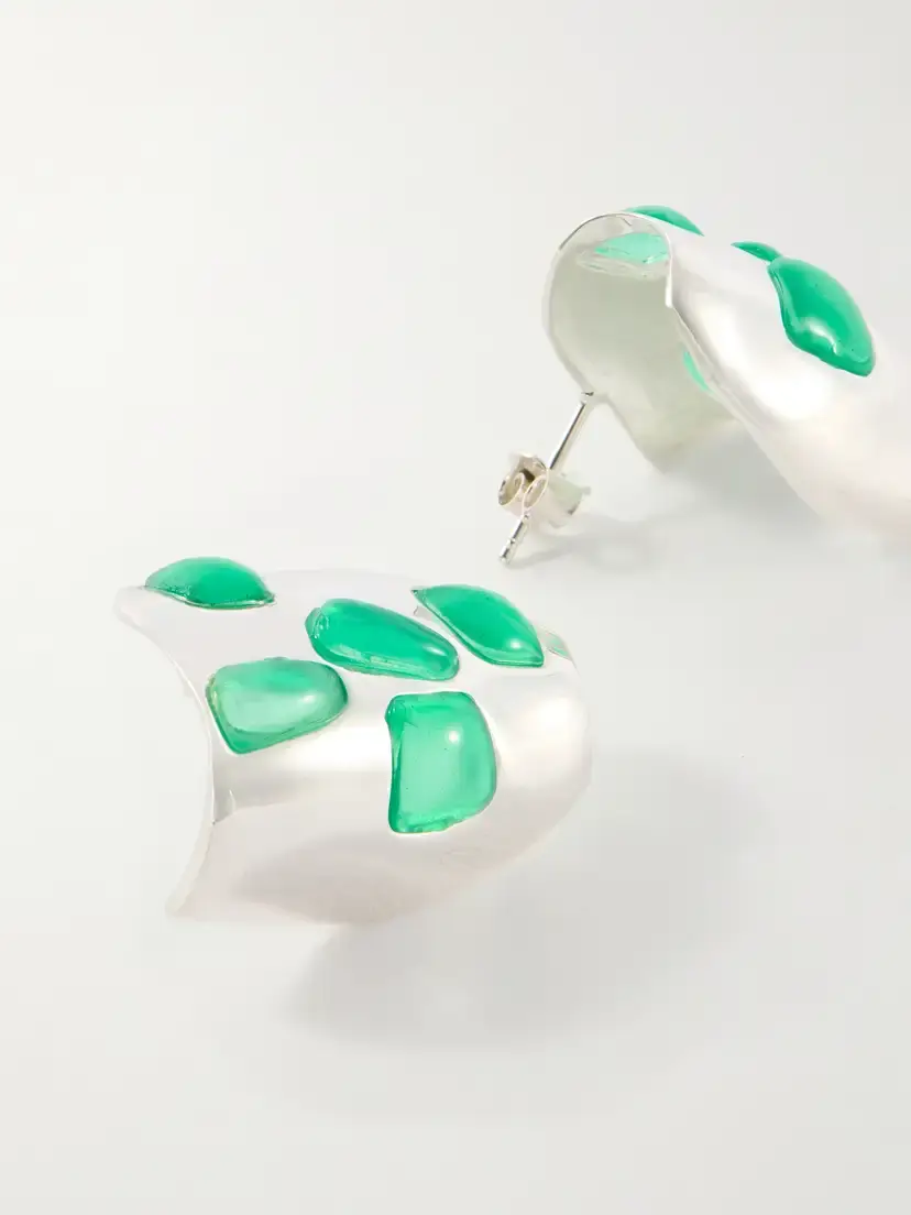 Completedworks Cobblestones Silver-plated Resin Earrings | Thumbnail 3