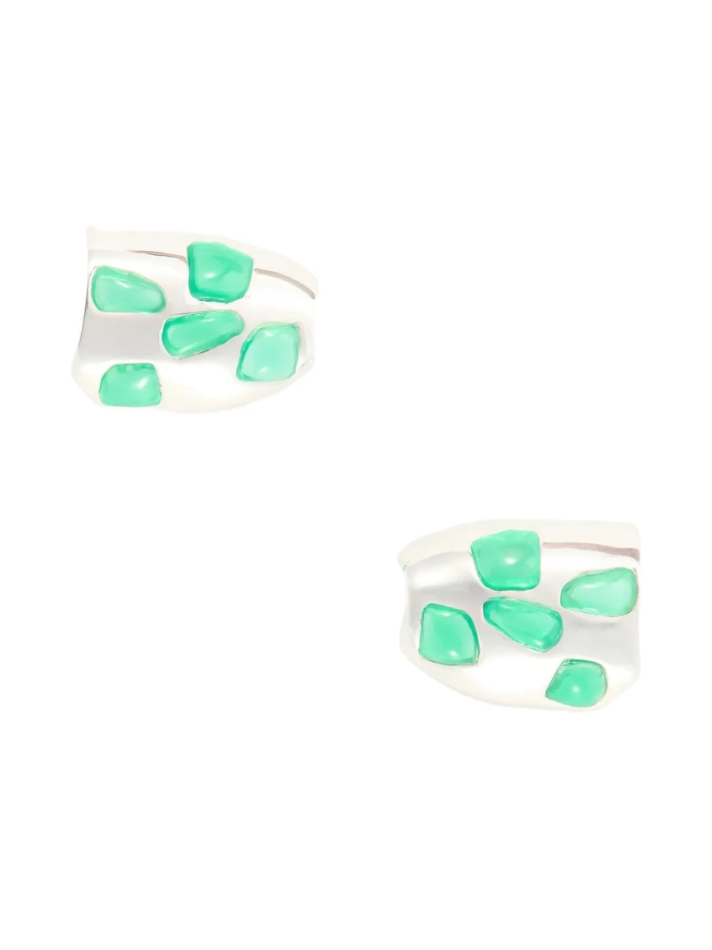 Completedworks Cobblestones Silver-plated Resin Earrings