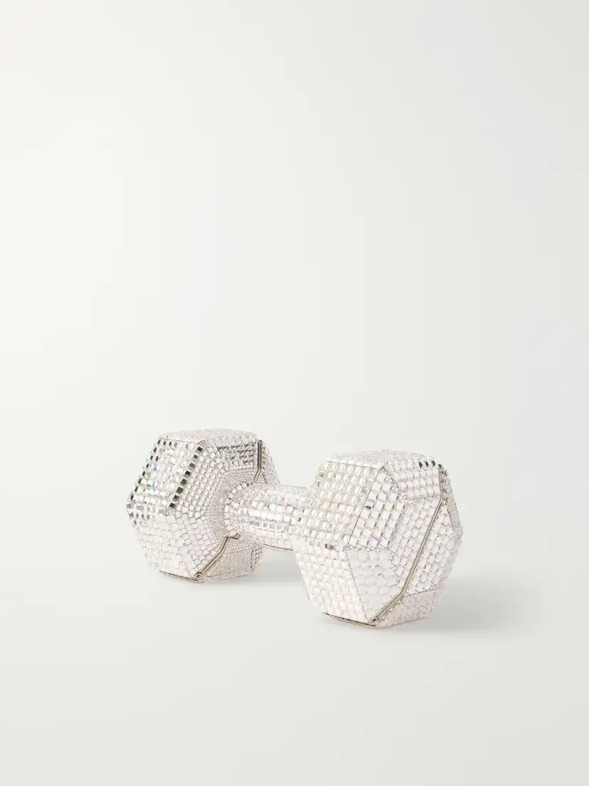 Judith Leiber Couture Disco Crystal-embellished Silver-tone Clutch | Thumbnail 4 Judith Leiber Couture Disco Crystal-embellished Silver-tone Clutch | Thumbnail 4