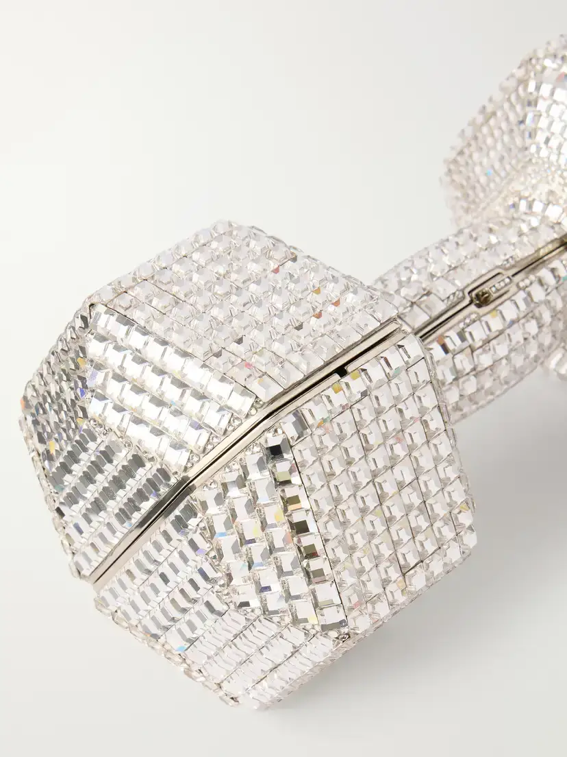 Judith Leiber Couture Disco Crystal-embellished Silver-tone Clutch | Thumbnail 5 Judith Leiber Couture Disco Crystal-embellished Silver-tone Clutch | Thumbnail 5