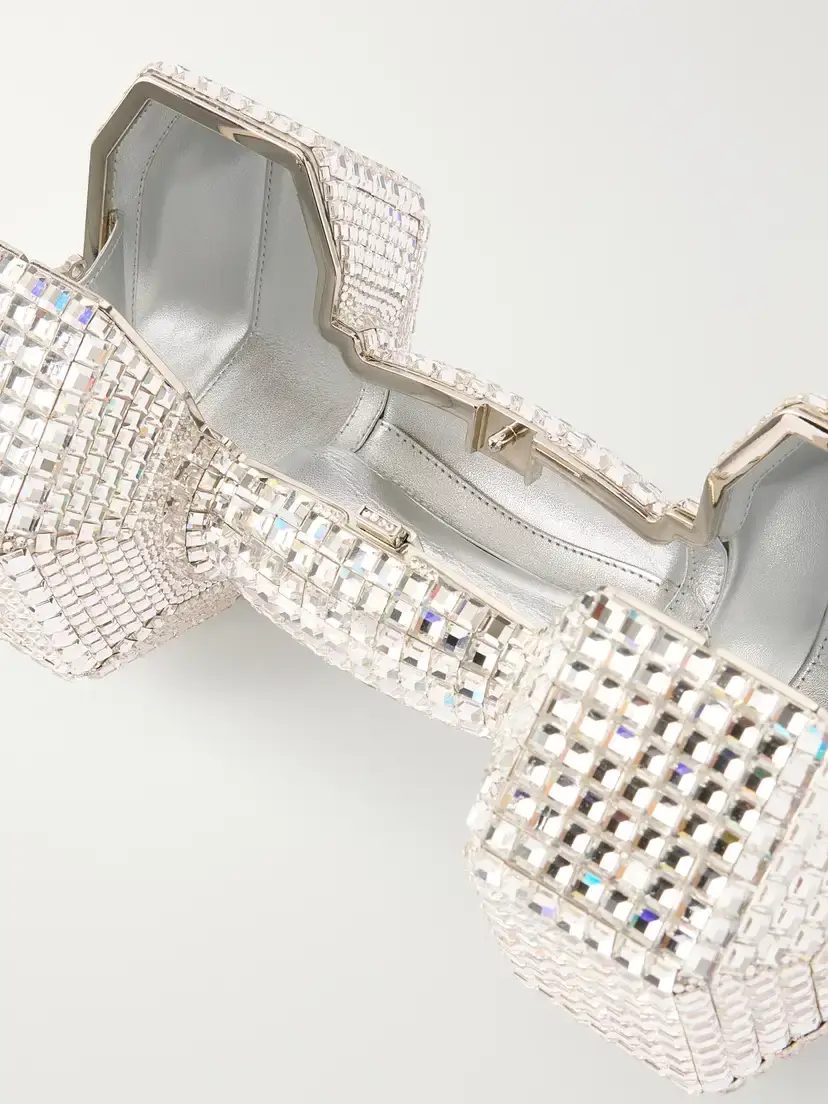 Judith Leiber Couture Disco Crystal-embellished Silver-tone Clutch | Thumbnail 6 Judith Leiber Couture Disco Crystal-embellished Silver-tone Clutch | Thumbnail 6