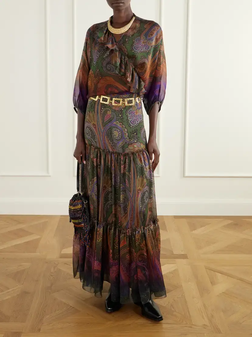 Etro Kalispera Fringed Bead-embellished Leather-trimmed Sequined Drawstring Bag | Thumbnail 3 Etro Kalispera Fringed Bead-embellished Leather-trimmed Sequined Drawstring Bag | Thumbnail 3