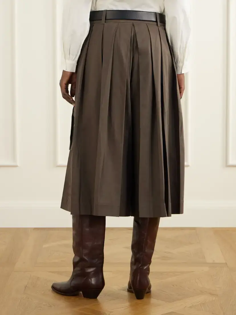 Sea Tristan Pleated Cotton Wide-leg Pants | Thumbnail 4 Sea Tristan Pleated Cotton Wide-leg Pants | Thumbnail 4