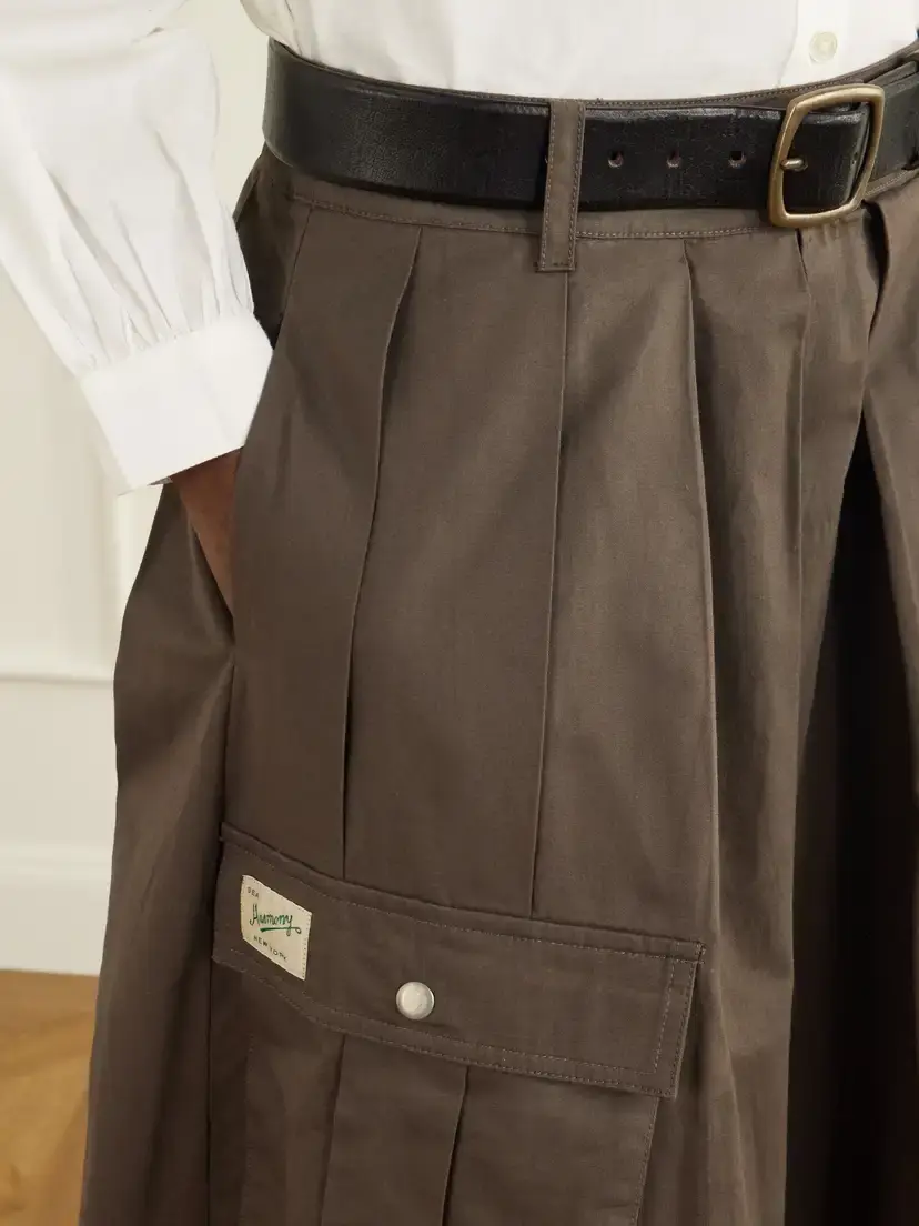 Sea Tristan Pleated Cotton Wide-leg Pants | Thumbnail 5 Sea Tristan Pleated Cotton Wide-leg Pants | Thumbnail 5