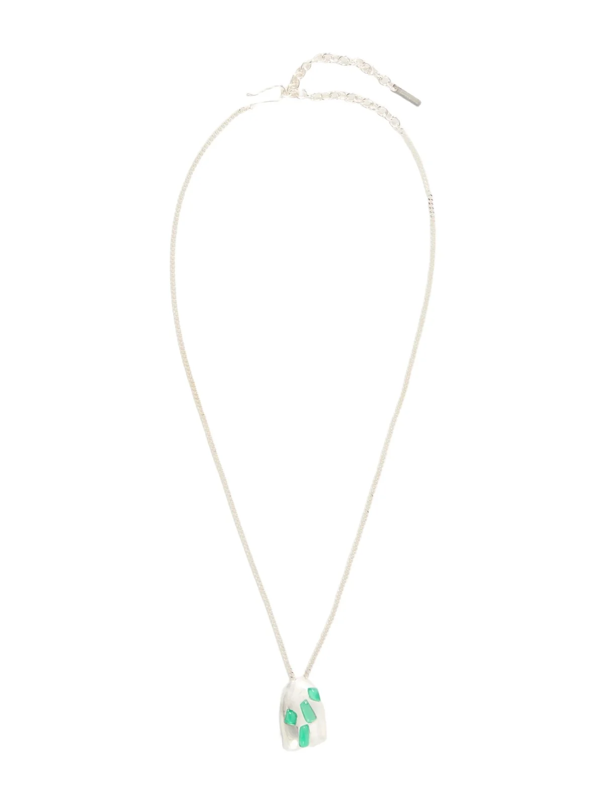 Completedworks Cobblestones Silver-plated Resin Pendant Necklace