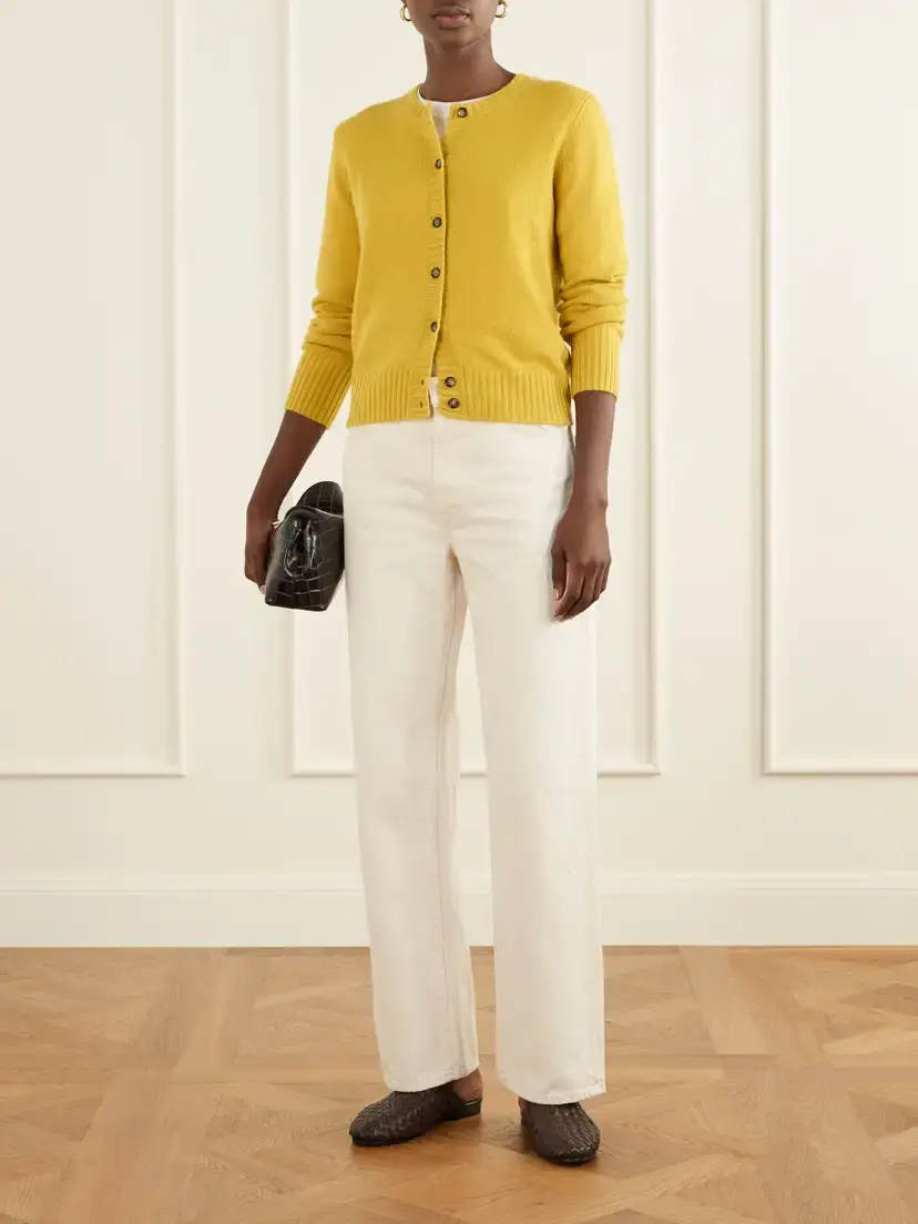 Allude Ribbed Cashmere Cardigan | Thumbnail 2 Allude Ribbed Cashmere Cardigan | Thumbnail 2