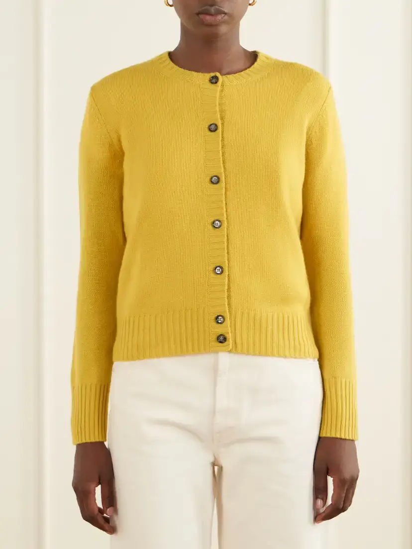 Allude Ribbed Cashmere Cardigan | Thumbnail 3 Allude Ribbed Cashmere Cardigan | Thumbnail 3