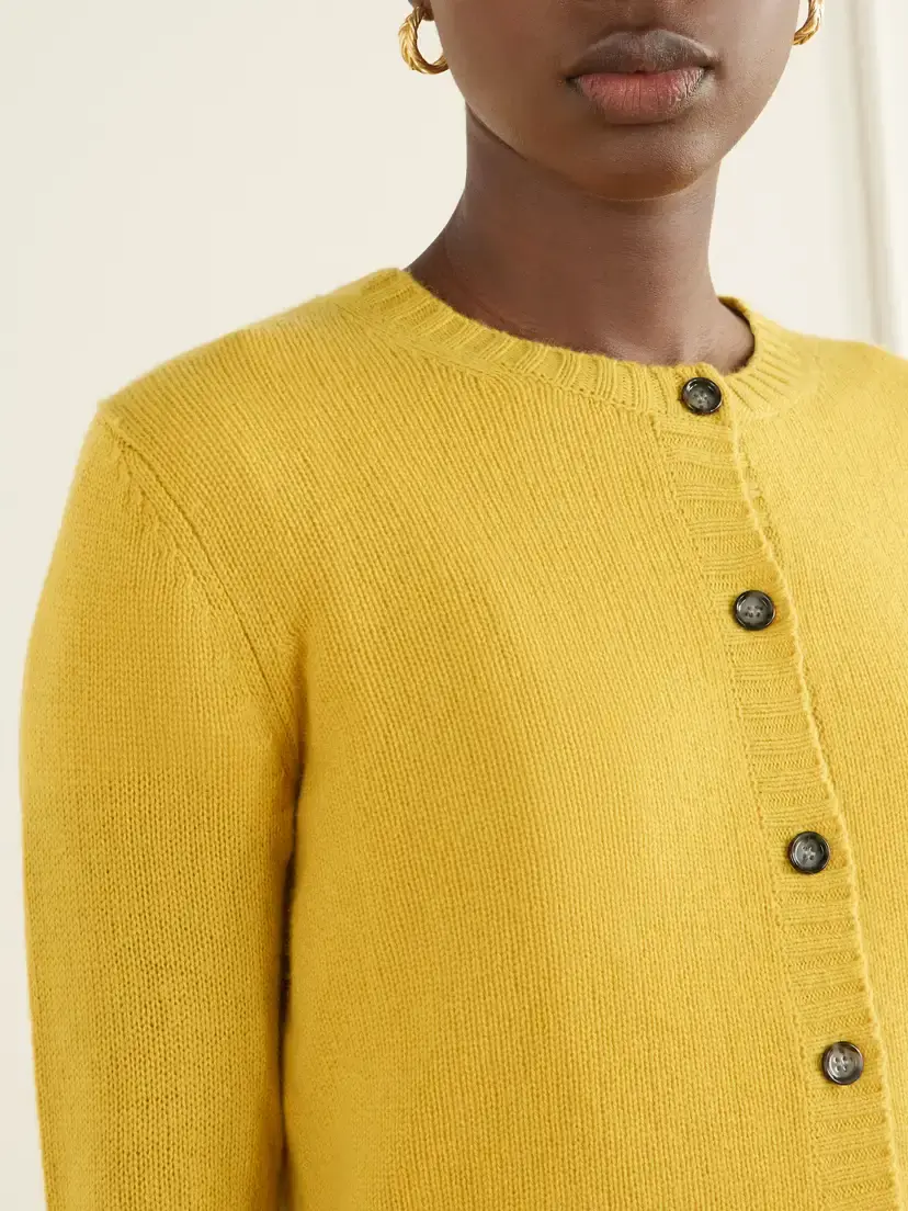 Allude Ribbed Cashmere Cardigan | Thumbnail 5 Allude Ribbed Cashmere Cardigan | Thumbnail 5
