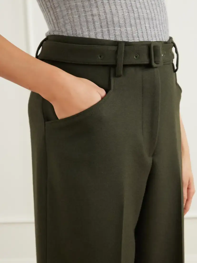 Gabriela Hearst Norman Belted Wool Straight-leg Pants | Thumbnail 5