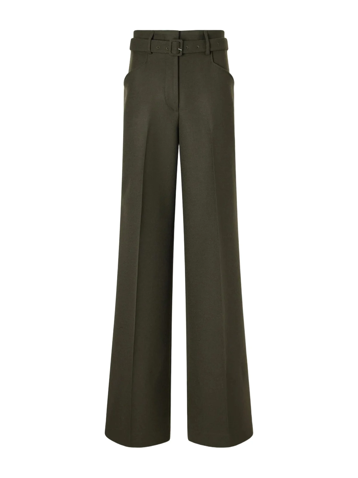 Norman Belted Wool Straight-leg Pants Norman Belted Wool Straight-leg Pants