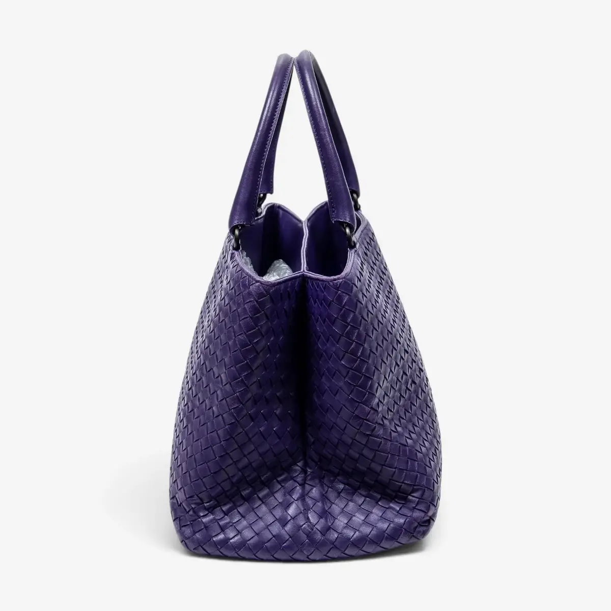Bottega Veneta Bottega Veneta Milano Purple Calf Leather Tote Bag by The Solist | Thumbnail 4