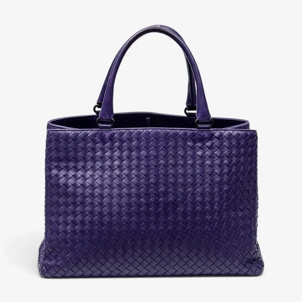 Bottega Veneta Bottega Veneta Milano Purple Calf Leather Tote Bag by The Solist | Thumbnail 5