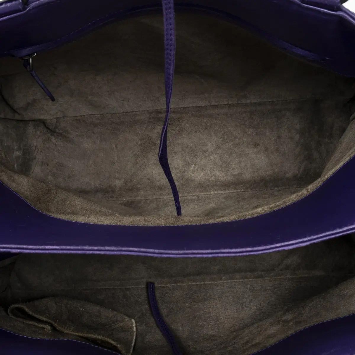 Bottega Veneta Bottega Veneta Milano Purple Calf Leather Tote Bag by The Solist | Thumbnail 8