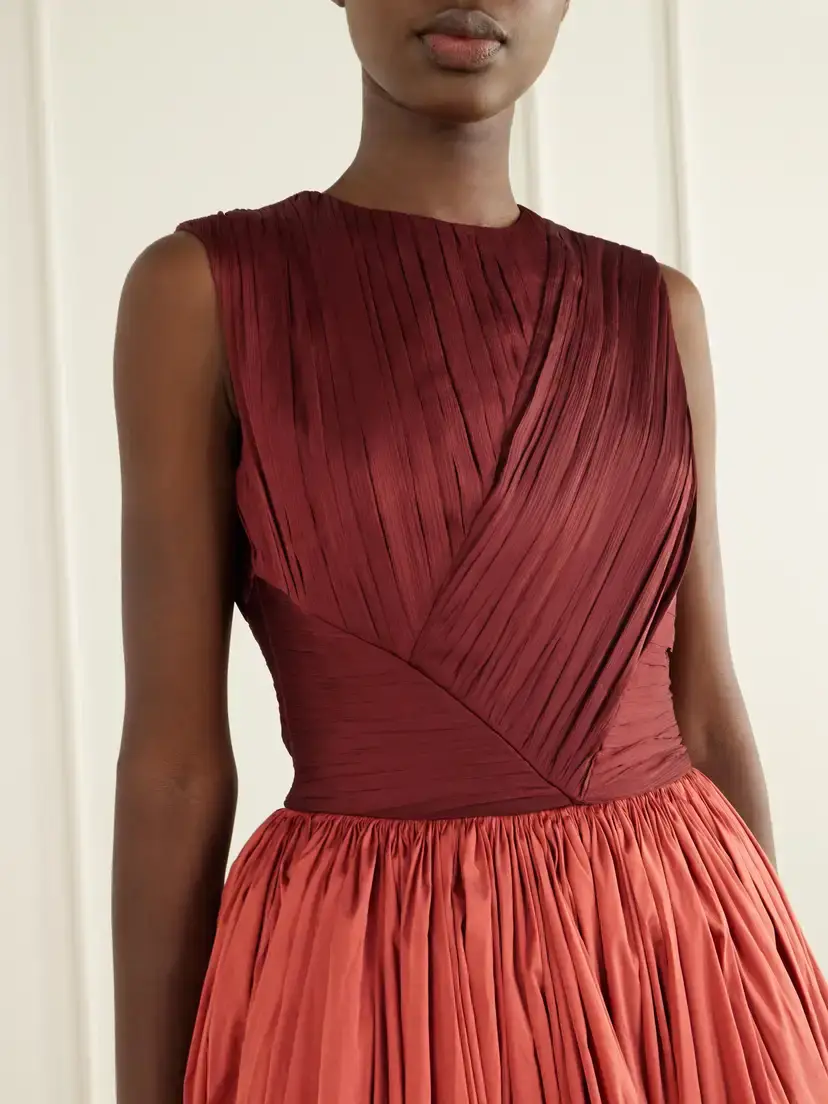 Abadia Draped Gathered Taffeta Gown | Thumbnail 4 Abadia Draped Gathered Taffeta Gown | Thumbnail 4
