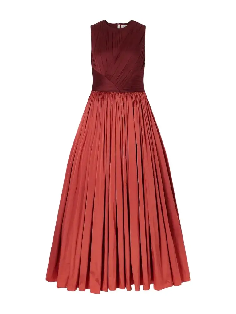 Draped Gathered Taffeta Gown Draped Gathered Taffeta Gown