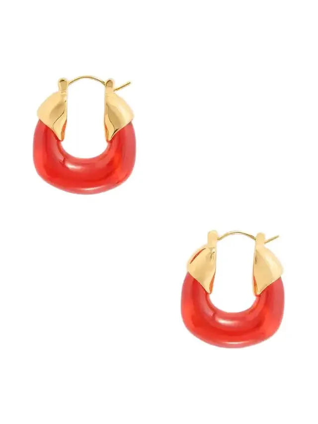 Gold-plated Resin Earrings Gold-plated Resin Earrings