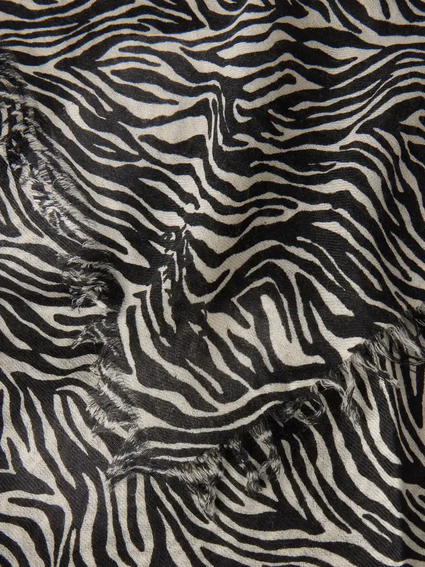 Isabel Marant Alecia Zebra-print Cashmere And Wool-blend Scarf - Multi | Thumbnail 4 Isabel Marant Alecia Zebra-print Cashmere And Wool-blend Scarf - Multi | Thumbnail 4