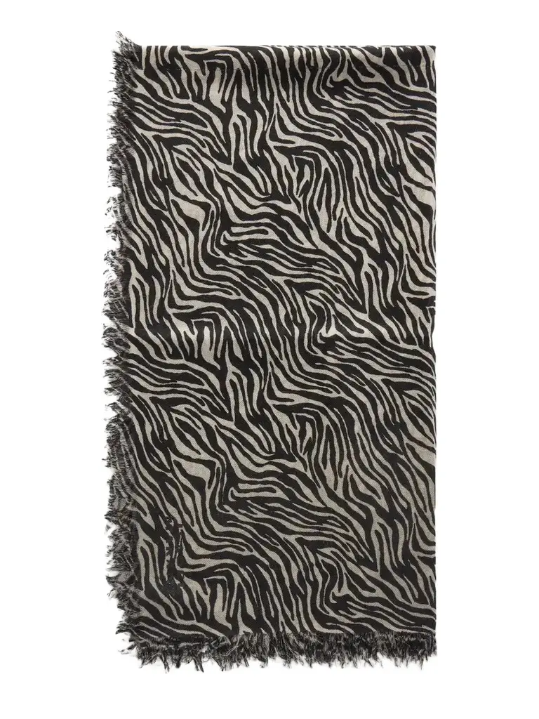 Isabel Marant Alecia Zebra-print Cashmere And Wool-blend Scarf
