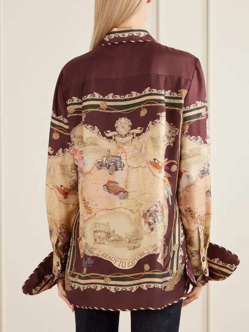 Zimmermann Valiant Printed Silk-twill Shirt | Thumbnail 4 Zimmermann Valiant Printed Silk-twill Shirt | Thumbnail 4