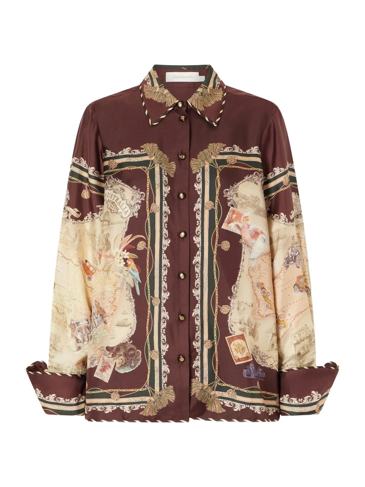 Valiant Printed Silk-twill Shirt