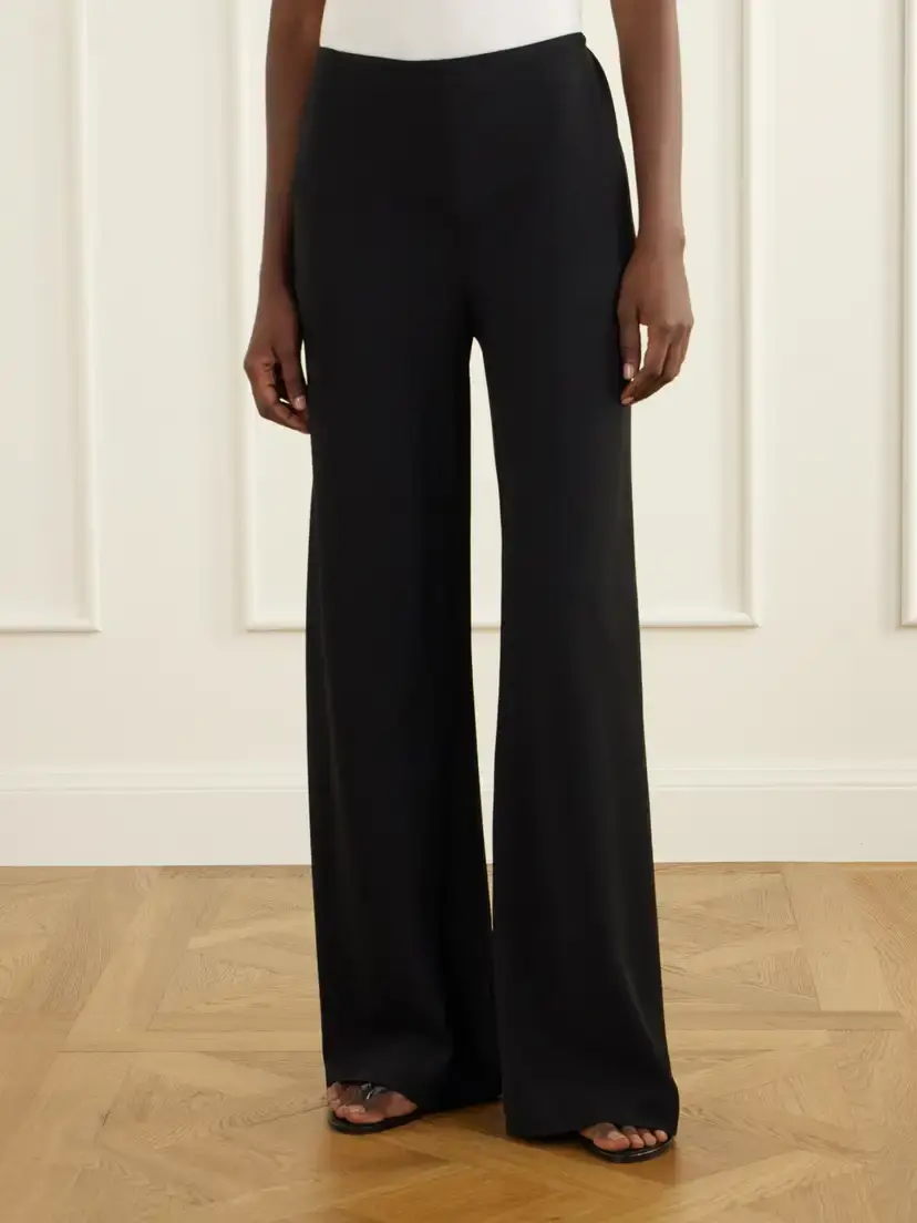 Staud Stroll Crepe Wide-leg Pants | Thumbnail 3 Staud Stroll Crepe Wide-leg Pants | Thumbnail 3