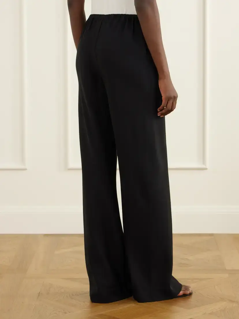 Staud Stroll Crepe Wide-leg Pants | Thumbnail 4 Staud Stroll Crepe Wide-leg Pants | Thumbnail 4