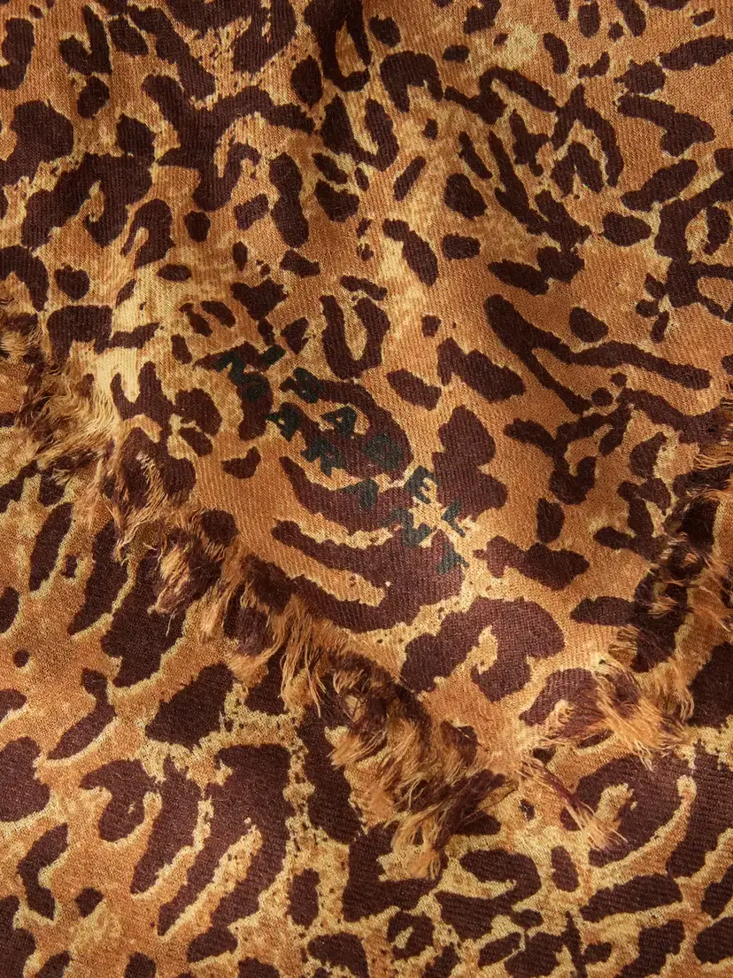 Isabel Marant Alecia Leopard-print Wool And Cashmere-blend Scarf - Animal Print | Thumbnail 4 Isabel Marant Alecia Leopard-print Wool And Cashmere-blend Scarf - Animal Print | Thumbnail 4