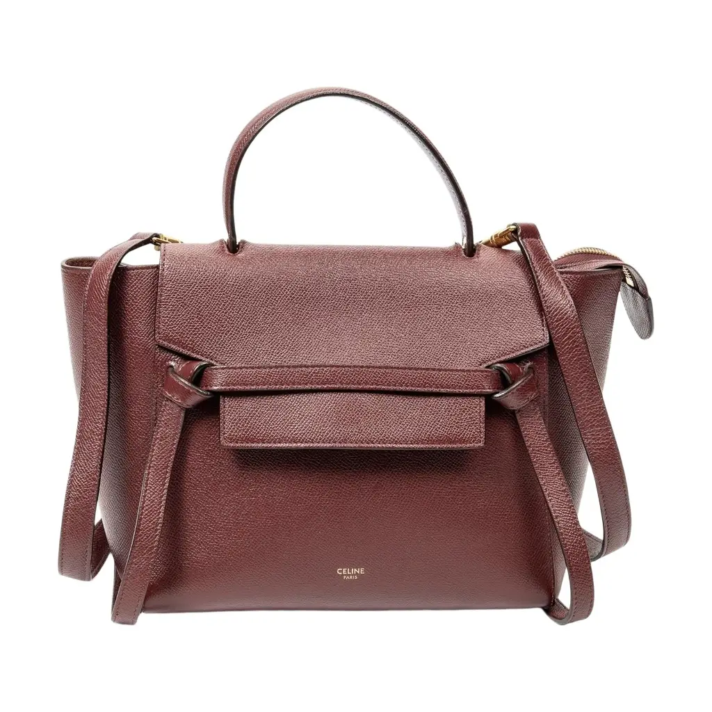 Celine Celine Burgundy Calf Leather Micro Belt Bag by The Solist | Image 1 Celine Celine Burgundy Calf Leather Micro Belt Bag by The Solist | Image 1