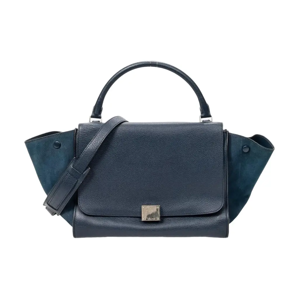 Celine Celine Navy Calf Leather Medium Trapeze Bag by The Solist | Image 1 Celine Celine Navy Calf Leather Medium Trapeze Bag by The Solist | Image 1