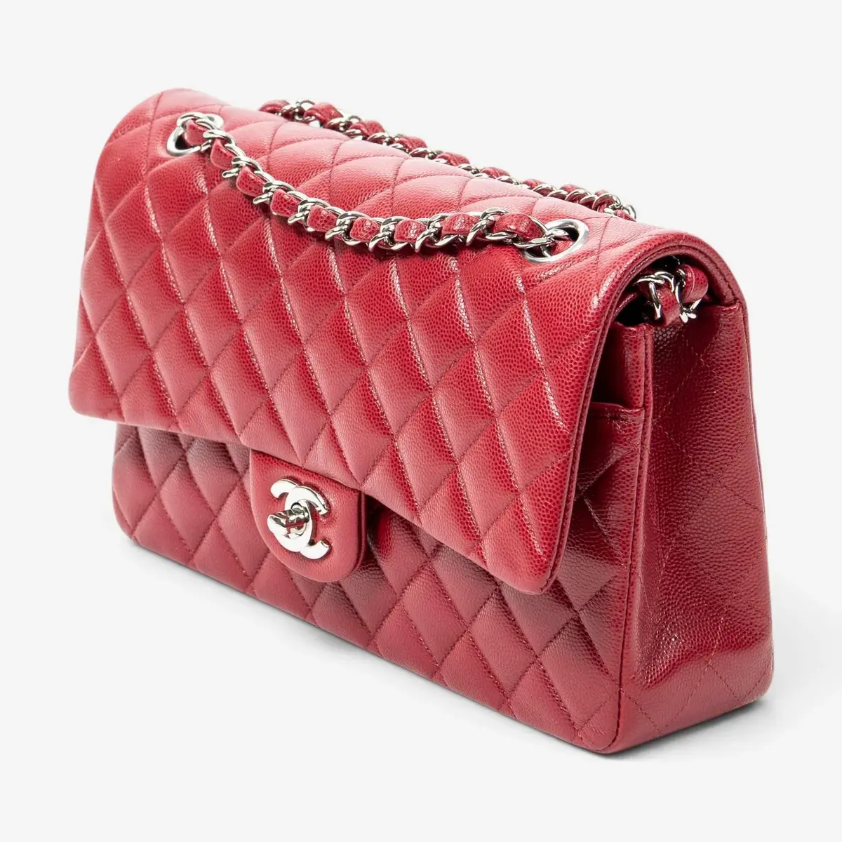 Chanel Chanel Classic Red Quilted Caviar Leather Double Flap Bag by The Solist | Thumbnail 2 Chanel Chanel Classic Red Quilted Caviar Leather Double Flap Bag by The Solist | Thumbnail 2