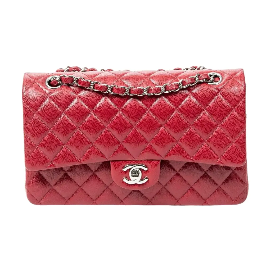 Chanel Chanel Classic Red Quilted Caviar Leather Double Flap Bag by The Solist | Image 1 Chanel Chanel Classic Red Quilted Caviar Leather Double Flap Bag by The Solist | Image 1