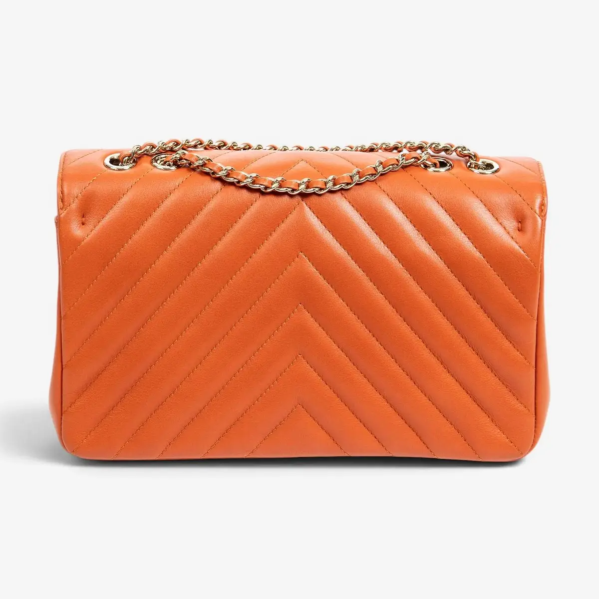Chanel Chanel Orange Calf Leather Small Statement Flap Bag by The Solist | Thumbnail 5 Chanel Chanel Orange Calf Leather Small Statement Flap Bag by The Solist | Thumbnail 5