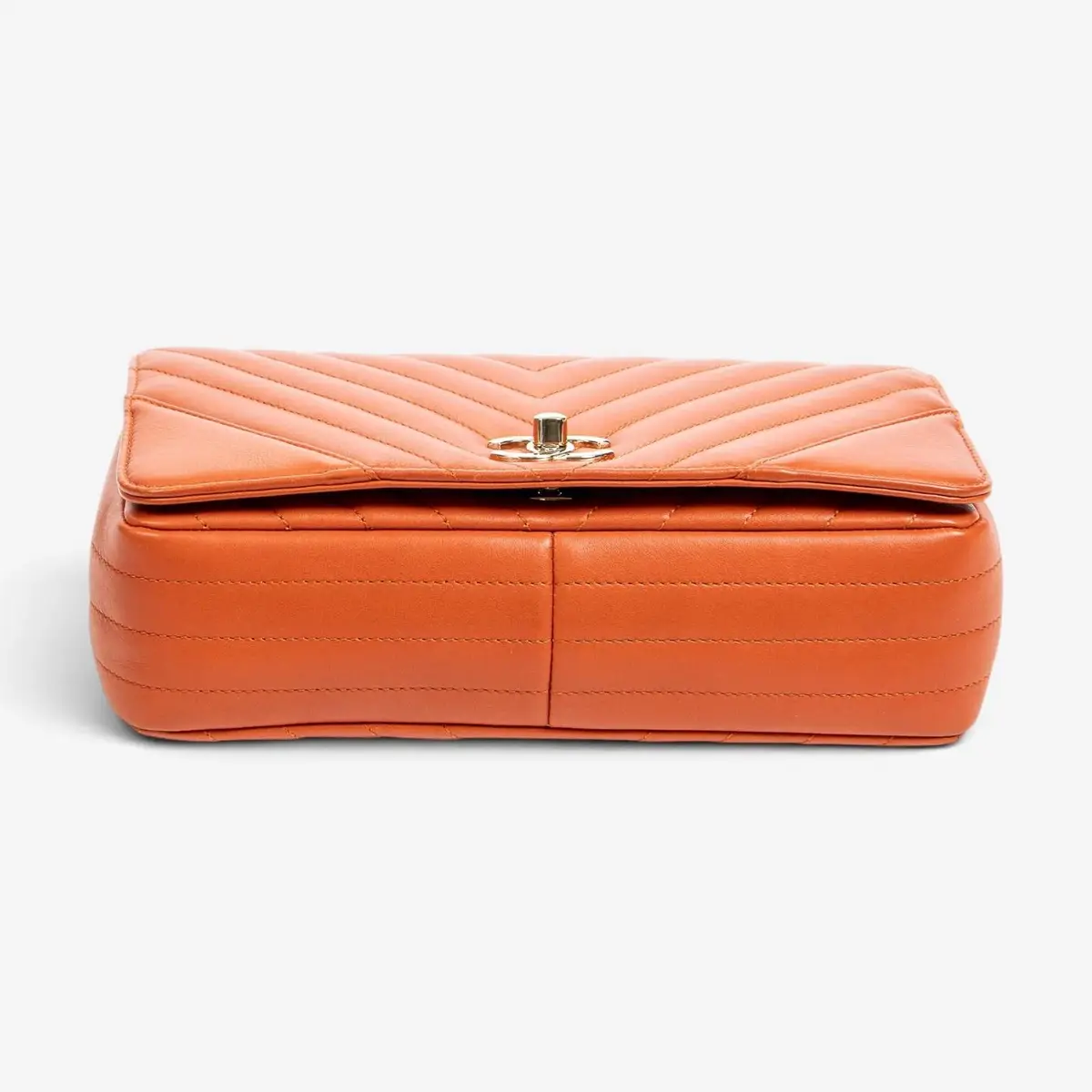 Chanel Chanel Orange Calf Leather Small Statement Flap Bag by The Solist | Thumbnail 6 Chanel Chanel Orange Calf Leather Small Statement Flap Bag by The Solist | Thumbnail 6