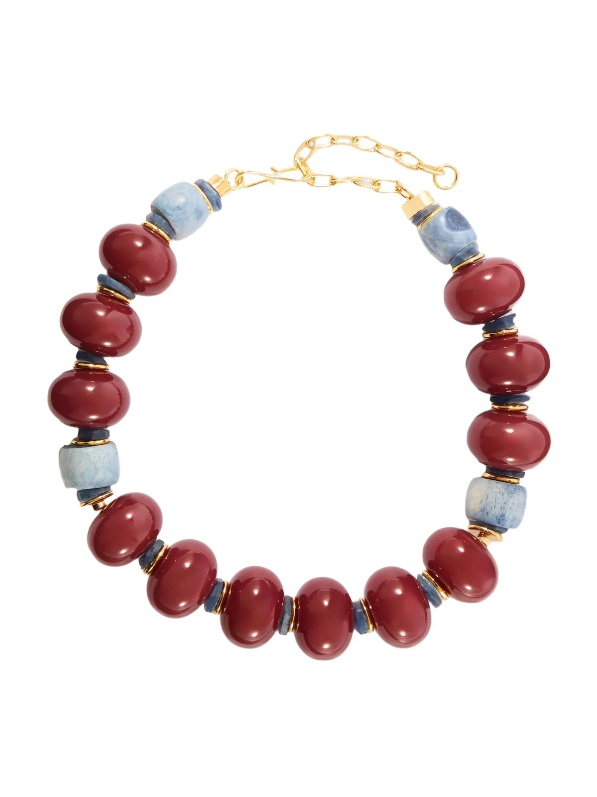 Lizzie Fortunato Cosmos Gold-plated Bone And Kyanite Necklace - Multi