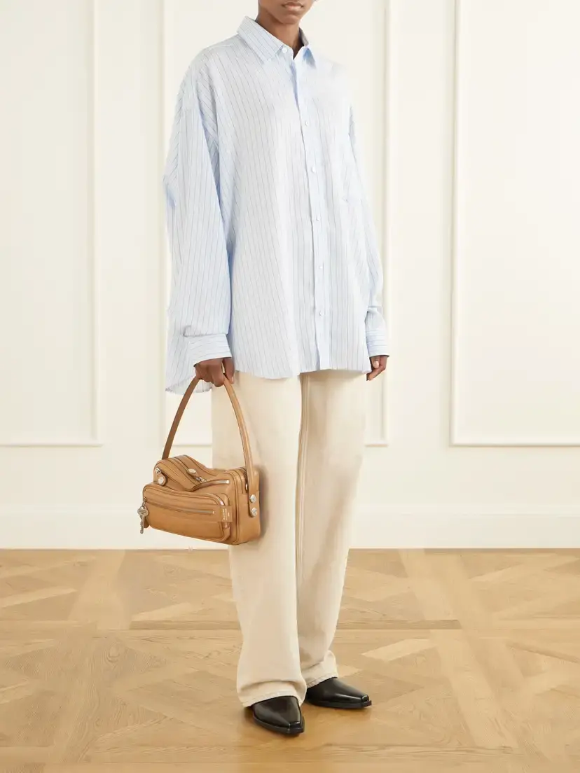 Acne Studios Camero Party Logo-embossed Leather Shoulder Bag | Thumbnail 3