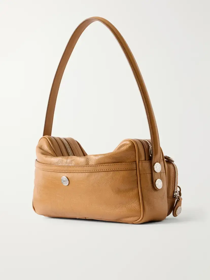 Acne Studios Camero Party Logo-embossed Leather Shoulder Bag | Thumbnail 4