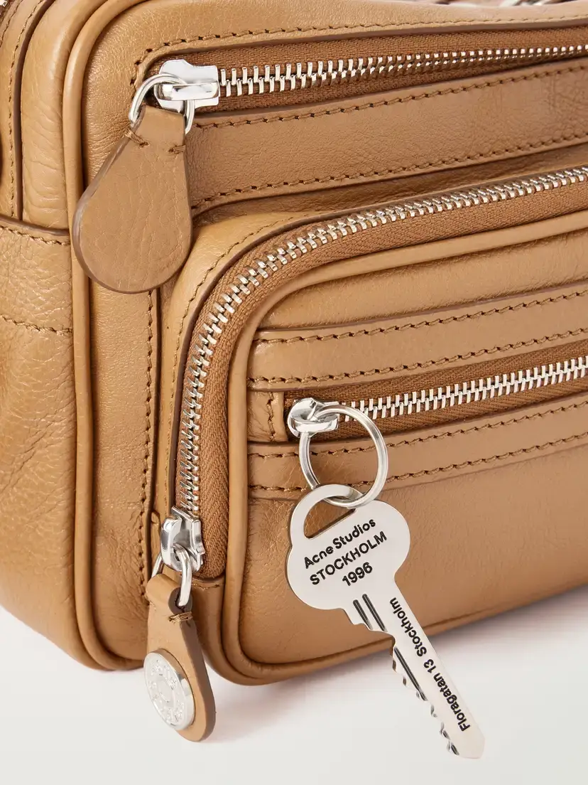 Acne Studios Camero Party Logo-embossed Leather Shoulder Bag | Thumbnail 5