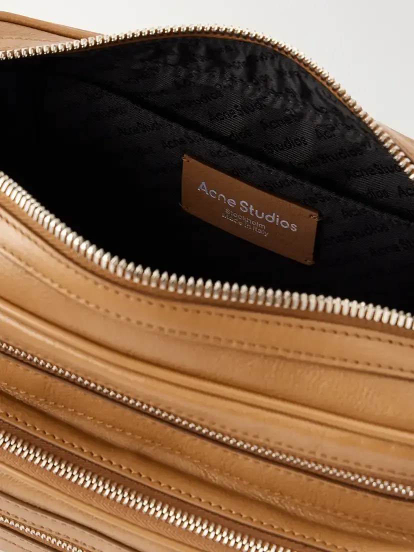 Acne Studios Camero Party Logo-embossed Leather Shoulder Bag | Thumbnail 6
