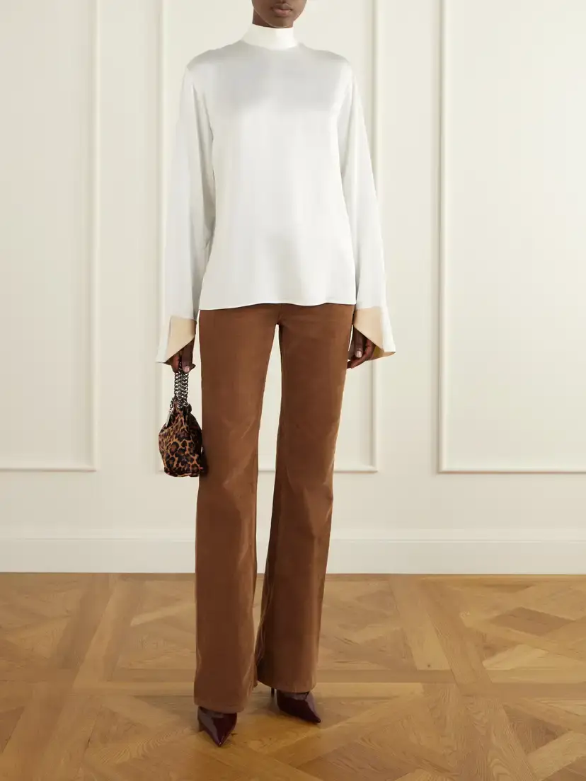 Stella McCartney Tie-detailed Satin Blouse | Thumbnail 2