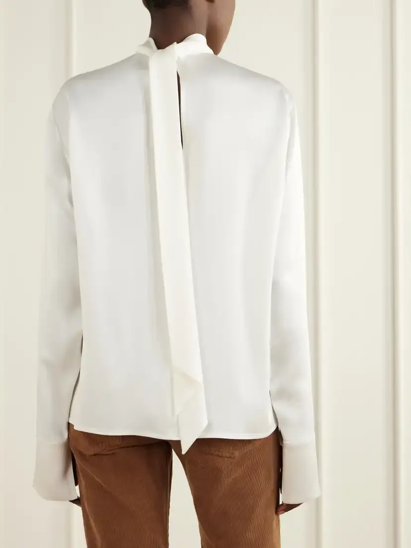 Stella McCartney Tie-detailed Satin Blouse | Thumbnail 3