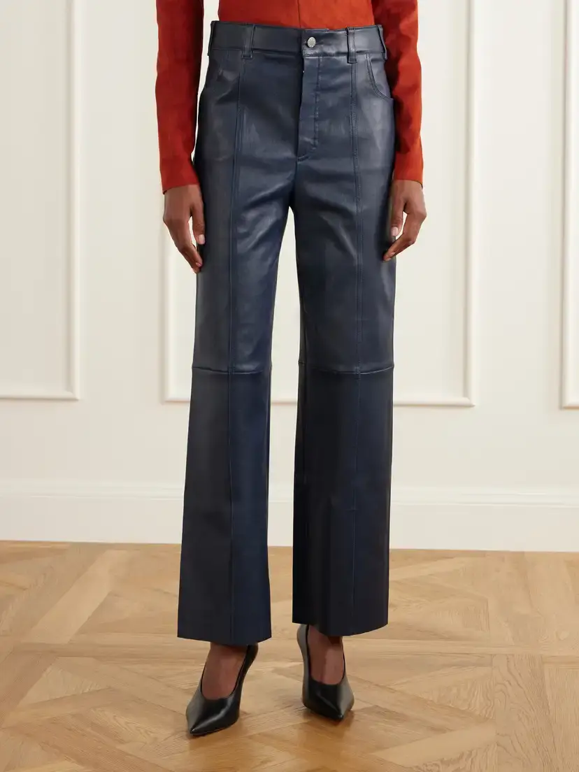 STOULS Benny Paneled Straight-leg Leather Pants | Thumbnail 3 STOULS Benny Paneled Straight-leg Leather Pants | Thumbnail 3