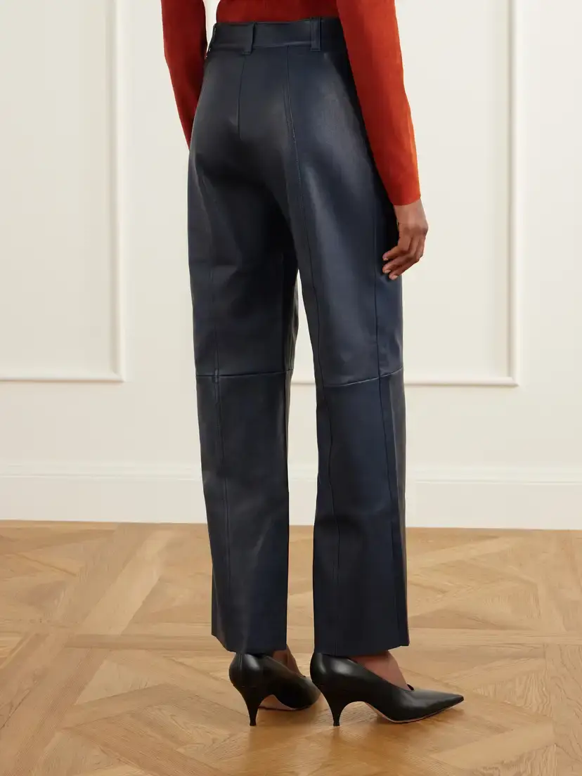 STOULS Benny Paneled Straight-leg Leather Pants | Thumbnail 4 STOULS Benny Paneled Straight-leg Leather Pants | Thumbnail 4